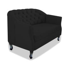 Imagem de Namoradeira Julia A02 Suede - Adj Decor Cor Preto