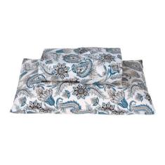 Imagem de Jogo De Lençol Solteiro 180 Fios Dia A Dia Azul Ramo Valle Enxovais 2