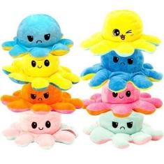 Imagem de Polvinho Do Humor Reversível De Pelúcia Colorido Infantil Bb - Bbr Toy