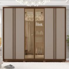 Imagem de Guarda Roupa Casal 6 Portas 4 Gavetas Suburban Reflex - Caemmun