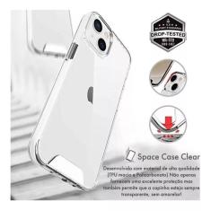 Imagem de  Capa Capinha Hybrid Space Anti-Impacto Clear P/ Iiphone 15 Plus 