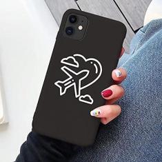 Imagem de Capa de telefone de luxo World Map Travel para iPhone XR XS Max X XS 12 11 Pro max SE 2020 6s 7 8 Plus Capa de silicone para avião em TPU macio, avião 5, para iphone 6 6s