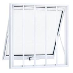 Imagem de Janela Maxiar Alto Padrão Esquadria Brasil Vetx 30x30 Branco Grade f123