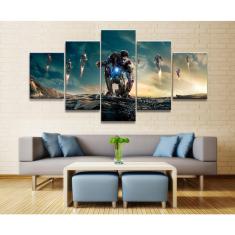 Imagem de Quadro Decorativo Tony Stark8 5 peças 130x65 cm em tecido