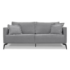 Imagem de Sofá 3 Lugares Lazio Linho Cinza 220 cm