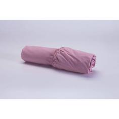 Imagem de Lençol Cama Viúvo Com Elástico (1,88mx1,28mx25cm)100% Algodão 200 Fios Percal Rose