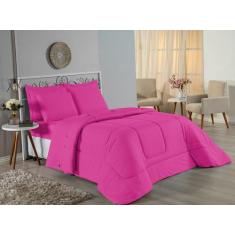 Imagem de Edredom Queen Size + Jogo Cama Queen Malha Penteada 100% Algodão-4 Peç