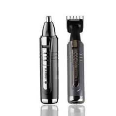 Imagem de Maquina Barbear Kemei Nariz Sobrancelha Cabelo Recarregável Bivolt Pro