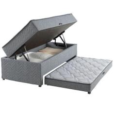 Imagem de Conjunto Box Bau Solteiro Kappesberg Cbcol-090 Com Cama Auxiliar 70X88