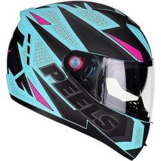 Imagem de Capacete Esportivo Peels Icon Fast 2023 Verde Água e Rosa - C. Óculos,