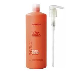 Imagem de Kit Wella Invigo Nutri Enrich 1 Litro + Válvula Pump - Wella Profissio