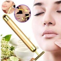 Imagem de Massageador Facial Anti-Ruga Ouro 24K Derma Roller Beautybar