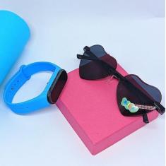 Imagem de Kit Relógio Infantil Led Bracelete Silicone Ajustável Esportivo + Ócul