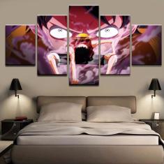Imagem de Quadros Decorativos 5 Peças One Piece Luffy