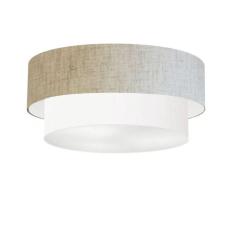 Imagem de Plafon Duplo Cilíndrico Md-3064 70X60cm Rústico Bege Branco