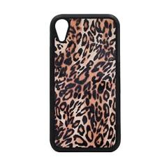 Imagem de Capa com design abstrato de penas de leopardo para iPhone XR para proteção de telefone Apple