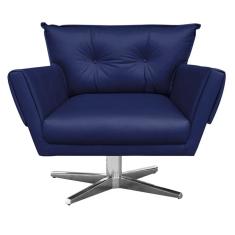 Imagem de Poltrona Giratória Anitta Corino Base Estrela Cromada D'Rossi