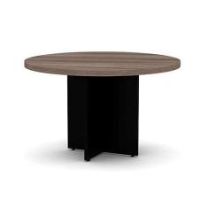 Imagem de Mesa de Reunião para Escritório Redonda 120cm PE40 Pandin Móveis Walnut