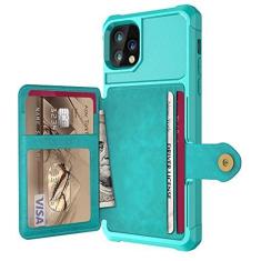 Imagem de Estojo Carteira de Couro PU de Luxo para iPhone 13 11 12 Pro Max 5G iPhone 12 Mini Estojos Carteira Flip Capa Fivela para iPhone 12, Verde, Para iPhone 8 Plus