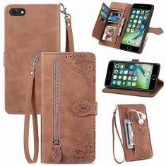 Imagem de Furiet Compatível com iPhone 6/6s/7/8/SE 2020 2022 capa carteira alça de pulso couro flip suporte para cartão capa de telefone para i Six Seven 6a i6 i7 i8 7s 8s SE2020 SE2 2 SE2022 SE3 3 feminino