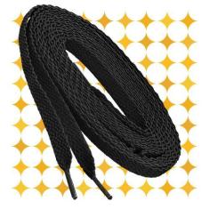 Imagem de Kit 2 Par De Cadarço Preto Chato Tradicional Tênis 1,20Mt - Wcan