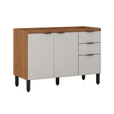 Imagem de Balcão para Pia Firenze 3 pt 2 gv Amêndola e Nude