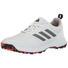 Imagem de adidas Tênis de golfe masculino Tech Response Spikeless 3.0, Calçado branco/preto/cinza dois, 41