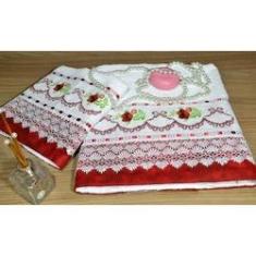 Imagem de Jogo de Toalhas Bordadas Banho e Rosto - Mariana