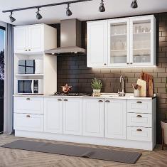 Imagem de Cozinha Completa 4 Peças Com Aéreo 3 Portas Com Vidro Amy Casa 812