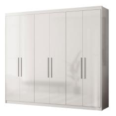 Imagem de Guarda Roupa Venice 6 Portas, 4 Gavetas E 4 Cabideiros Branco - Demóbile Branco