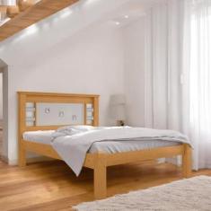 Imagem de Cama Casal com Cabeceira Flex Laribella Naturalle e Off White - Mobili