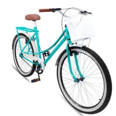Imagem de Bicicleta Caiçara Beach Brisa Aro 26 Vintage Retrô Azul/Branco - Ello