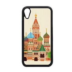 Imagem de Capa com símbolo nacional de ilustração da Rússia para iPhone XR para proteção de telefone Apple