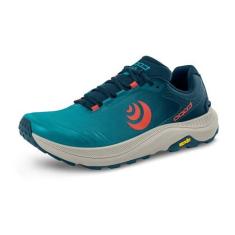 Imagem de Topo Athletic Tênis de corrida masculino MT-5 – confortável, leve, acolchoado, durável, 5 mm com cadarço, Azul/vermelho, 41