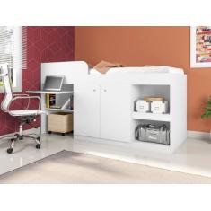 Imagem de Cama Multifuncional Com Escrivaninha 90 Juvenille Branco Art In Móveis