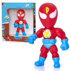 Imagem de Boneco Homem Teia, Super Herói Aranha 100% Vinil - Brinquedo - Puff To
