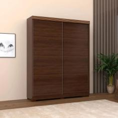 Imagem de Guarda roupa casal 100% mdf sierra sem espelho jacaranda - village móv