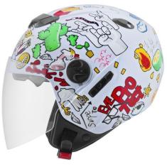 Imagem de Capacete de Moto Aberto Adulto Pro Tork New Atomic Universe Brilhante,