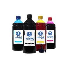 Imagem de Kit 4 Tintas Para Epson L455 Bulk Ink Valejet Cmyk 1 Litro