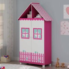 Imagem de Guarda Roupa Infantil 2 Portas 2 Gavetas Casinha Gelius
