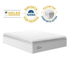 Imagem de Colchão de Molas Ensacadas Pillow Top Flora Queen 158cm