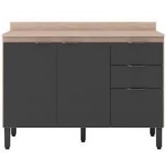 Imagem de Balcão Demóbile Firenze com 3 Portas, 2 Gavetas e 1 Prateleira