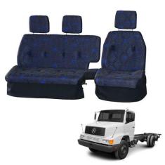 Imagem de Sofá Cama Banco Completo Mercedes 1618 Hpn Reto Azul - Pampa