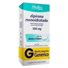 Imagem de Dipirona Monoidratada 500mg Medley com 30 comprimidos 30