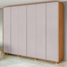 Imagem de Guarda-Roupa Casal Loop 6 Portas Com Pés - Móveis Lopas
