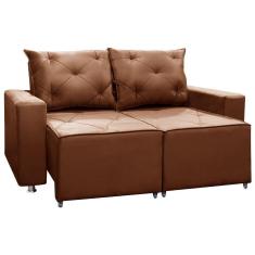 Imagem de Sofá Retrátil E Reclinável 2 Lugares Bariloche 1.50cm C/ Molas - Veludo Terracota