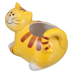 Imagem de Happyyami Vaso de Vaso para Gatos Mini Vasos de Suculentas de Cerâmica Vasos de Bonsai, Vaso, Recipiente, Mini Estátua de Gato, Decoração de Animal 