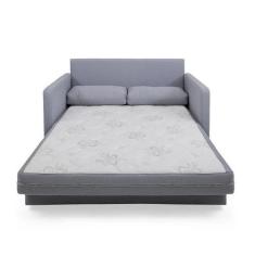 Imagem de Sofá Cama Herval Versátil Queen 1,76M - Linho Cinza