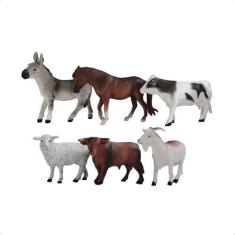 Imagem de Brinquedo Pop Toys 1 Miniatura Fazendinha Sortidos Animais Colecionáve
