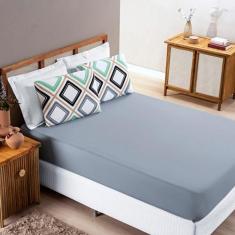 Imagem de Jogo De Cama Quality Casal Padrão 3 Pçs Malha Grossa 100% Algodão - Bi